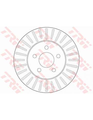 Disco de freno Trw DF6491 - TRW JGO DISCOS FRENO PROEQUIP