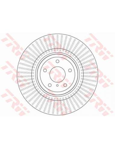 Disco de freno Trw DF6498S - TRW DISCO FRENO PROEQUIP