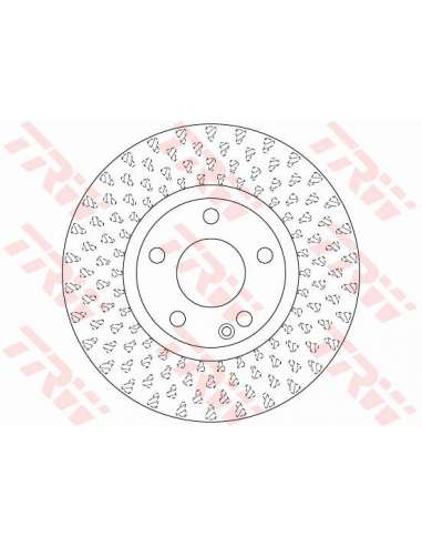 Disco de freno Trw DF6501 - TRW JGO DISCOS FRENO PROEQUIP