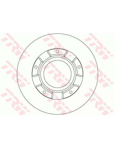 Disco de freno Trw DF6510S - TRW DISCO FRENO PROEQUIP