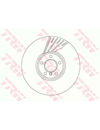 Disco de freno Trw DF6622S - TRW DISCO FRENO DEL. IZQUIE PROEQUIP