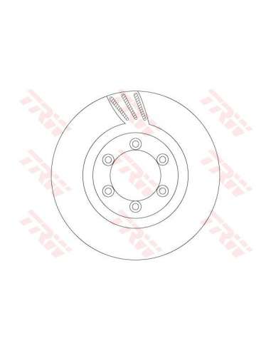 Disco de freno Trw DF6881 - TRW JGO DISCOS FRENO PROEQUIP