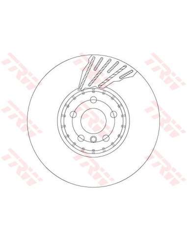 Disco de freno Trw DF6890S - TRW DISCO FRENO DEL. IZQUIE PROEQUIP