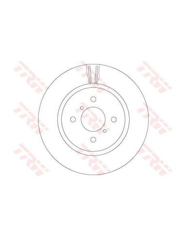 Disco de freno Trw DF6912 - TRW JGO DISCOS FRENO PROEQUIP