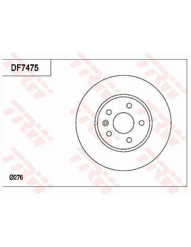 Disco de freno Trw DF7475 - TRW JGO DISCOS FRENO PROEQUIP