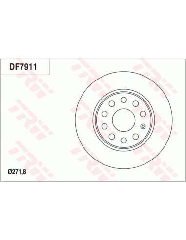 Disco de freno Trw DF7911 - TRW JGO DISCOS FRENO PROEQUIP