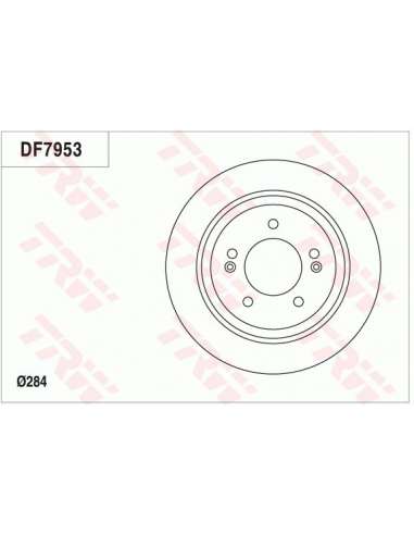 Disco de freno Trw DF7953 - TRW JGO DISCOS FRENO PROEQUIP