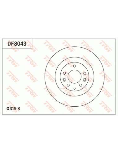 Disco de freno Trw DF8043 - TRW JGO DISCOS FRENO PROEQUIP