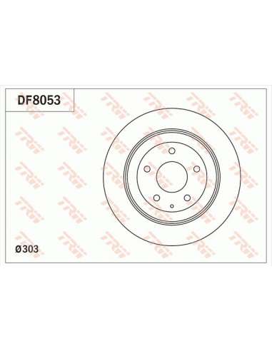 Disco de freno Trw DF8053 - TRW JGO DISCOS FRENO PROEQUIP