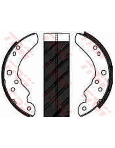 Juego de zapatas de frenos Trw GS6142 - ZAPATAS DE FRENO Brake Kit