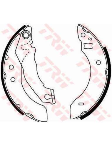 Juego de zapatas de frenos Trw GS6151 - ZAPATAS DE FRENO Brake Kit