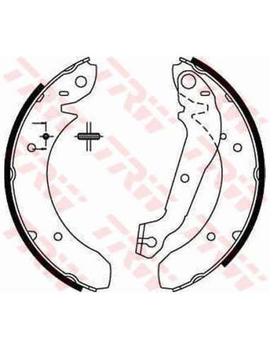 Juego de zapatas de frenos Trw GS6152 - ZAPATAS DE FRENO Brake Kit