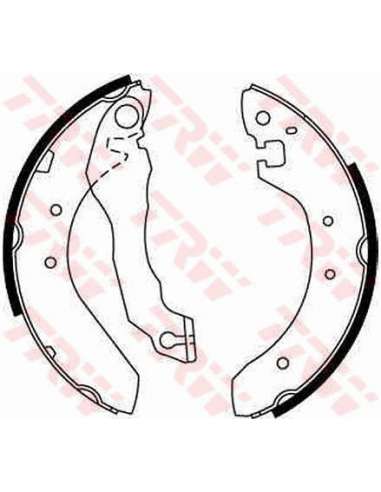 Juego de zapatas de frenos Trw GS6176 - ZAPATAS DE FRENO Brake Kit
