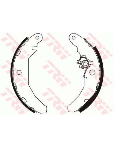 Juego de zapatas de frenos Trw GS6179 - ZAPATAS DE FRENO Brake Kit