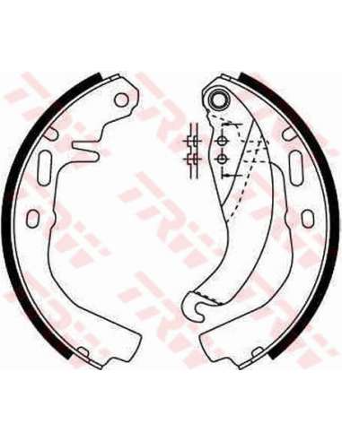 Juego de zapatas de frenos Trw GS6186 - ZAPATAS DE FRENO Brake Kit