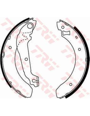 Juego de zapatas de frenos Trw GS6207 - ZAPATAS DE FRENO Brake Kit