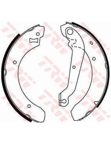 Juego de zapatas de frenos Trw GS6208 - ZAPATAS DE FRENO FRENO Brake Kit