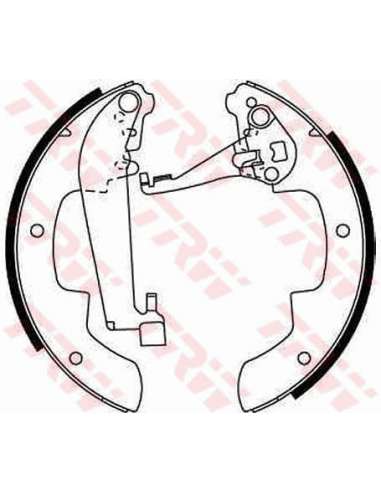 Juego de zapatas de frenos Trw GS6216 - ZAPATAS DE FRENO FRENO Brake Kit