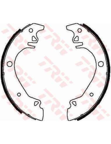 Juego de zapatas de frenos Trw GS6217 - ZAPATAS DE FRENO Brake Kit