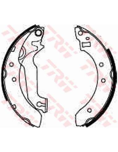 Juego de zapatas de frenos Trw GS6227 - ZAPATAS DE FRENO Brake Kit
