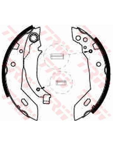 Juego de zapatas de frenos Trw GS6228 - ZAPATAS DE FRENO Brake Kit