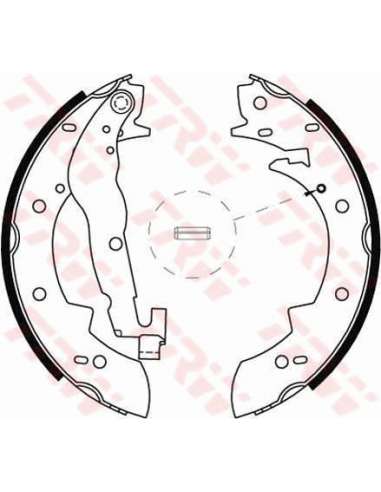 Juego de zapatas de frenos Trw GS6237 - ZAPATAS DE FRENO Brake Kit