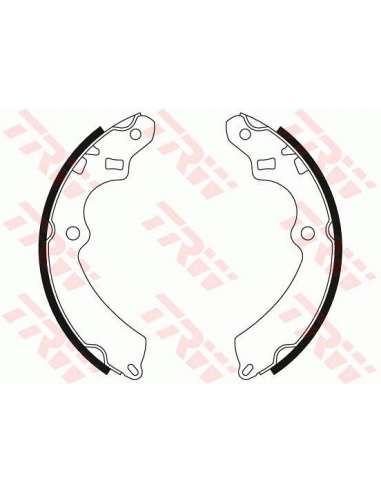 Juego de zapatas de frenos Trw GS6242 - ZAPATAS DE FRENO Brake Kit