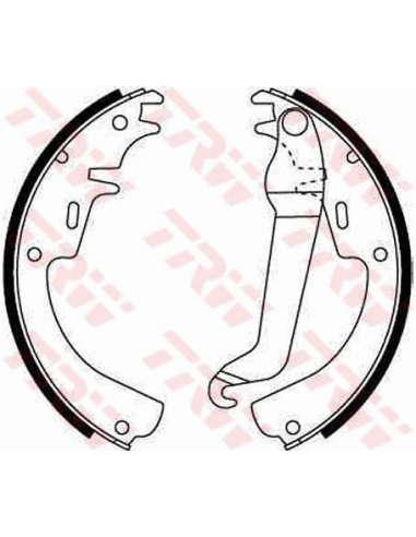 Juego de zapatas de frenos Trw GS8015 - ZAPATAS DE FRENO Brake Kit