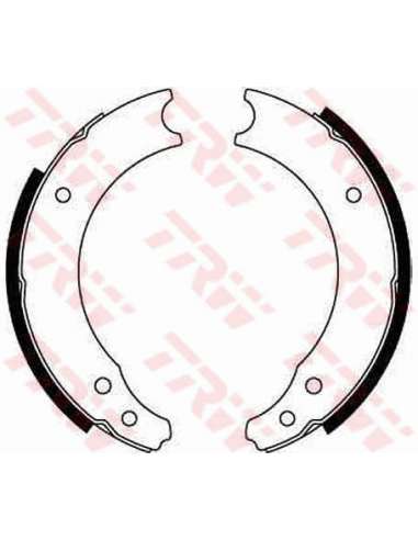 Juego de zapatas de frenos Trw GS8019 - ZAPATAS DE FRENO Brake Kit