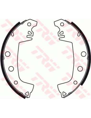 Juego de zapatas de frenos Trw GS8020 - ZAPATAS DE FRENO Brake Kit