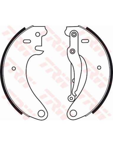 Juego de zapatas de frenos Trw GS8050 - ZAPATAS DE FRENO FRENO Brake Kit