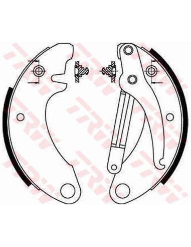 Juego de zapatas de frenos Trw GS8052 - ZAPATAS DE FRENO Brake Kit