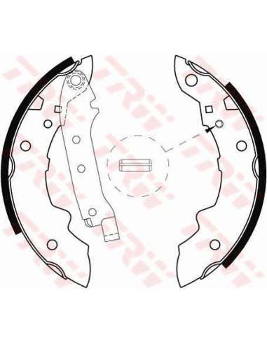 Juego de zapatas de frenos Trw GS8057 - ZAPATAS DE FRENO Brake Kit