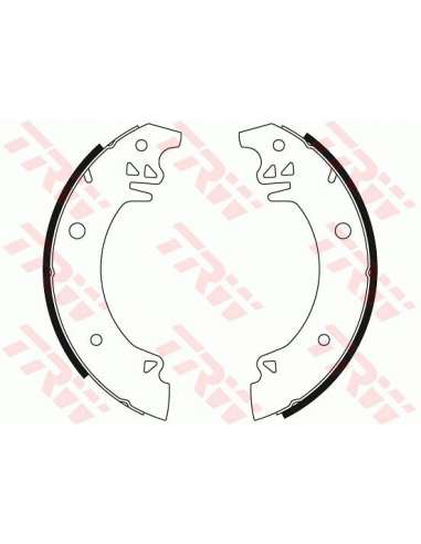 Juego de zapatas de frenos Trw GS8065 - ZAPATAS DE FRENO Brake Kit