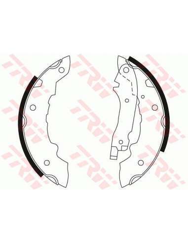 Juego de zapatas de frenos Trw GS8099 - ZAPATAS DE FRENO Brake Kit