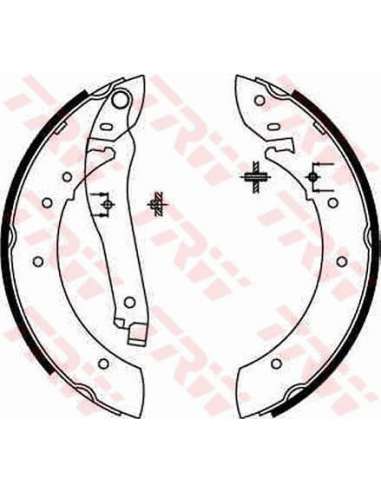 Juego de zapatas de frenos Trw GS8108 - ZAPATAS DE FRENO FRENO Brake Kit