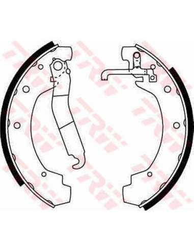 Juego de zapatas de frenos Trw GS8151 - ZAPATAS DE FRENO Brake Kit