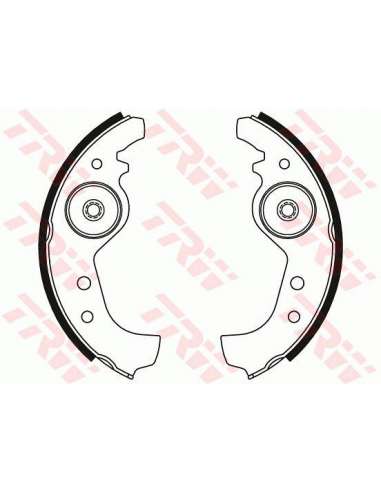 Juego de zapatas de frenos Trw GS8160 - ZAPATAS DE FRENO Brake Kit
