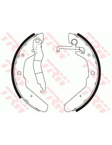 Juego de zapatas de frenos Trw GS8173 - ZAPATAS DE FRENO Brake Kit
