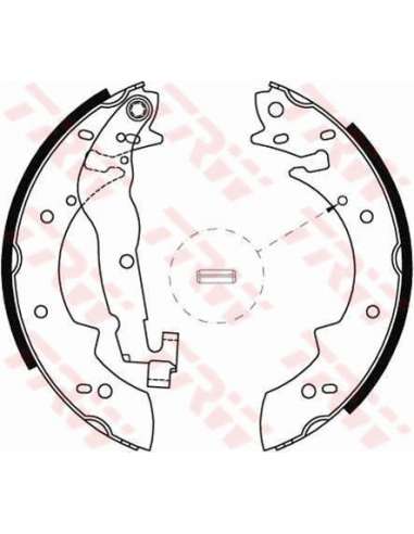 Juego de zapatas de frenos Trw GS8177 - ZAPATAS DE FRENO FRENO Brake Kit