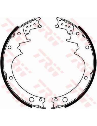 Juego de zapatas de frenos Trw GS8183 - ZAPATAS DE FRENO Brake Kit