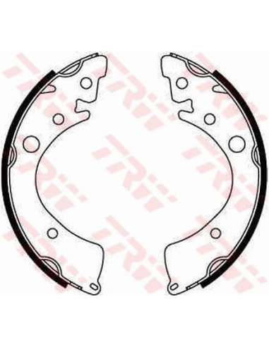 Juego de zapatas de frenos Trw GS8201 - ZAPATAS DE FRENO Brake Kit