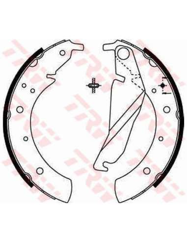 Juego de zapatas de frenos Trw GS8209 - ZAPATAS DE FRENO Brake Kit