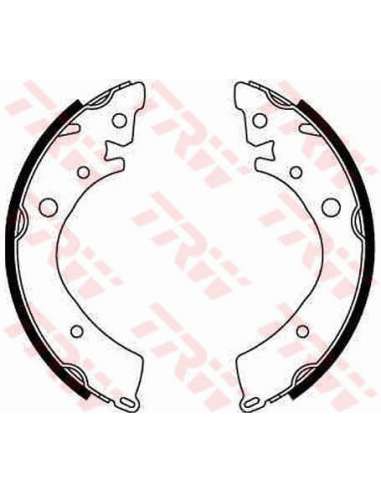 Juego de zapatas de frenos Trw GS8215 - ZAPATAS DE FRENO Brake Kit