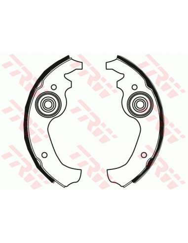 Juego de zapatas de frenos Trw GS8233 - ZAPATAS DE FRENO Brake Kit