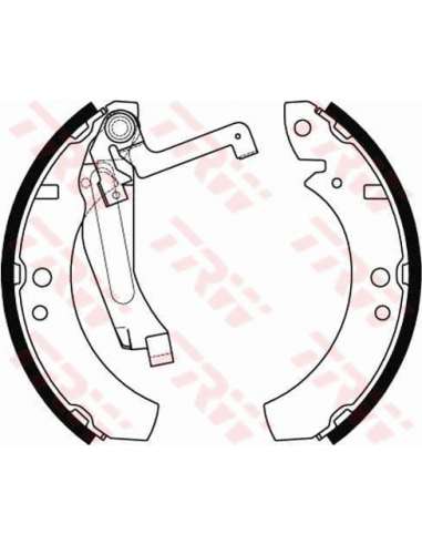 Juego de zapatas de frenos Trw GS8237 - ZAPATAS DE FRENO FRENO Brake Kit