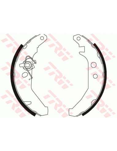 Juego de zapatas de frenos Trw GS8279 - ZAPATAS DE FRENO Brake Kit