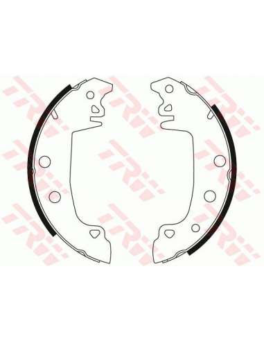 Juego de zapatas de frenos Trw GS8317 - ZAPATAS DE FRENO FRENO Brake Kit