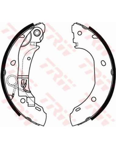 Juego de zapatas de frenos Trw GS8472 - ZAPATAS DE FRENO Brake Kit