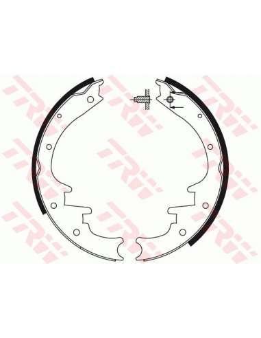 Juego de zapatas de frenos Trw GS8495 - ZAPATAS DE FRENO Brake Kit